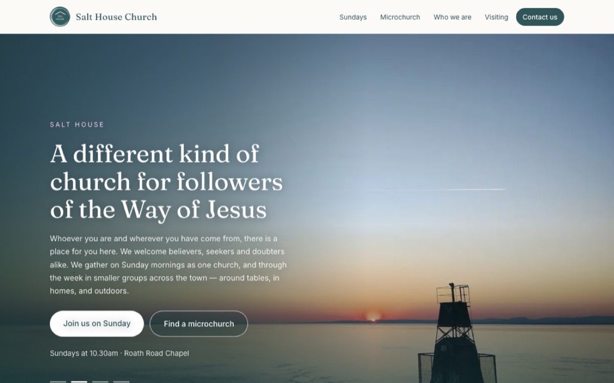 Salt House Church homepage